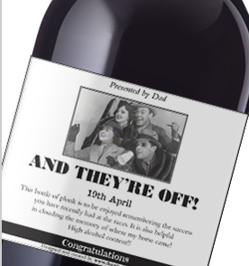 Day at the gee gees - Wine Label