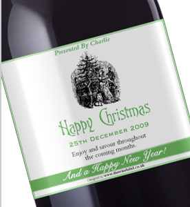 Christmas Tree - Wine Label