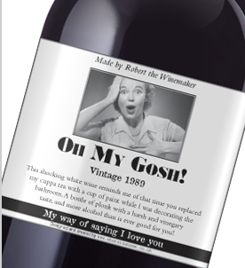 Oh my gosh - Wine Label