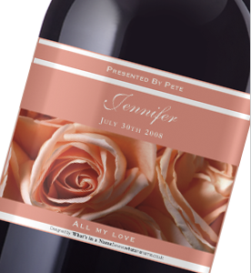 Pink Rose - Wine Label