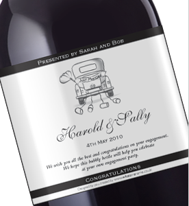 Just Married - Wine Label