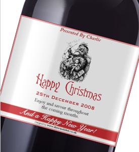 Pipe Santa - Wine Label